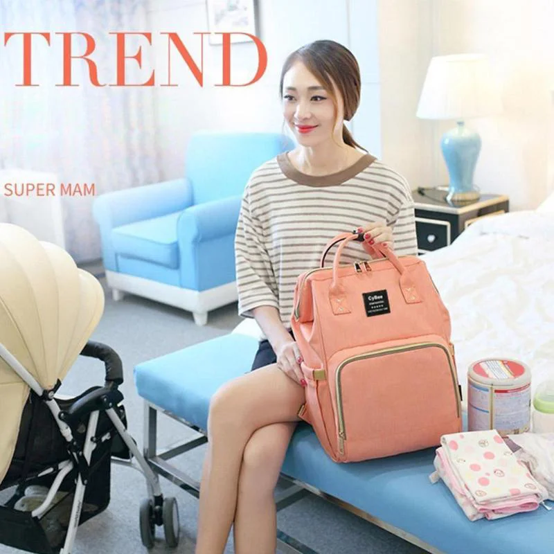 Fashion Mummy Maternity Insulation Bag Large Capacity Nappy Bag Travel Backpack Nursing Bag for Baby Care Women's Fashion Bag