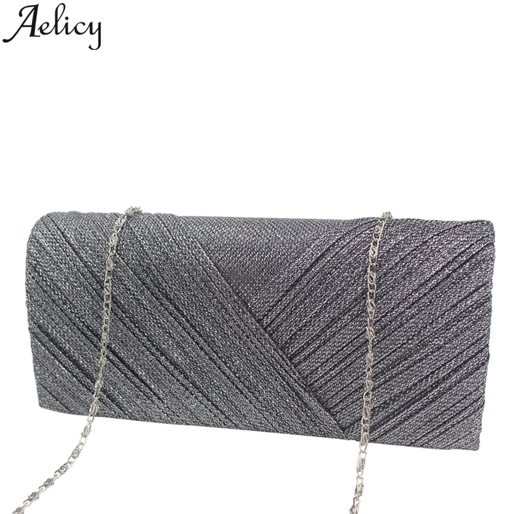 Aelicy Модные Женские однотонные Коктейльные Вечерние Сумочки с вышивкой и рюшами, женская сумка для телефона, вечерние клатчи, роскошные сумочки