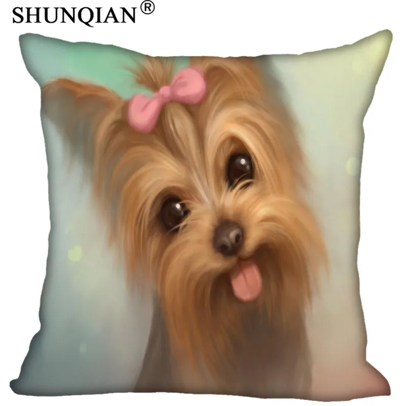 

DIY Pillowcases Yorkshire Terrier Personalized Pillowcase Custom Throw Pillow Case Customized Pillow Covers (Two Sides)