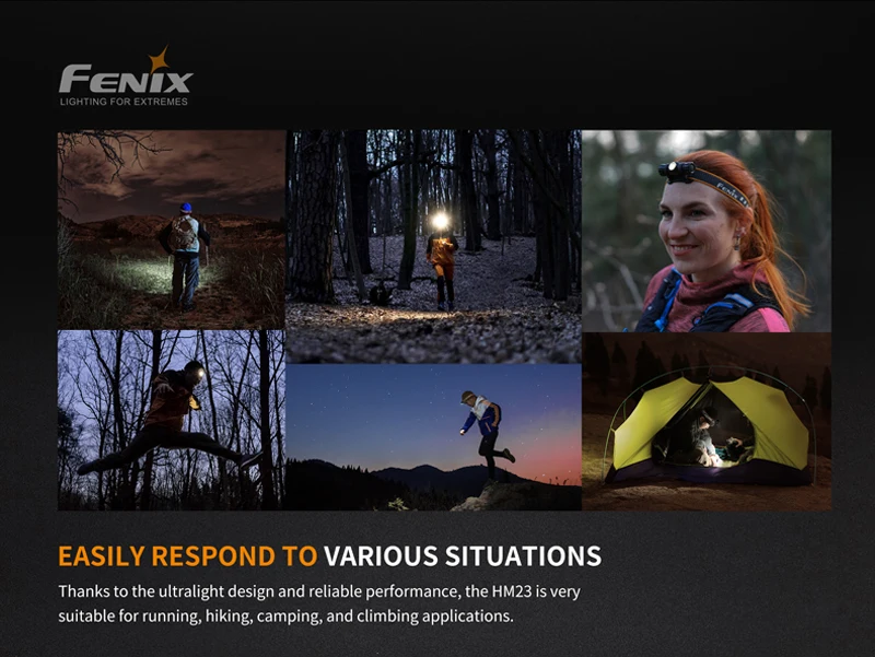 Освещение для экстремальных условий Fenix HM23 Cree нейтральный белый светодиодный компактный и легкий налобный фонарь с бесплатной батареей АА