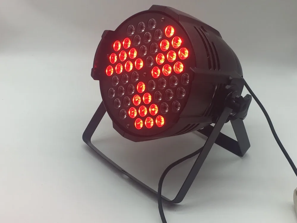 Алюминиевый корпус 54x9 Вт RGB 3 в 1 светодиодный светильник Par DMX сценическое