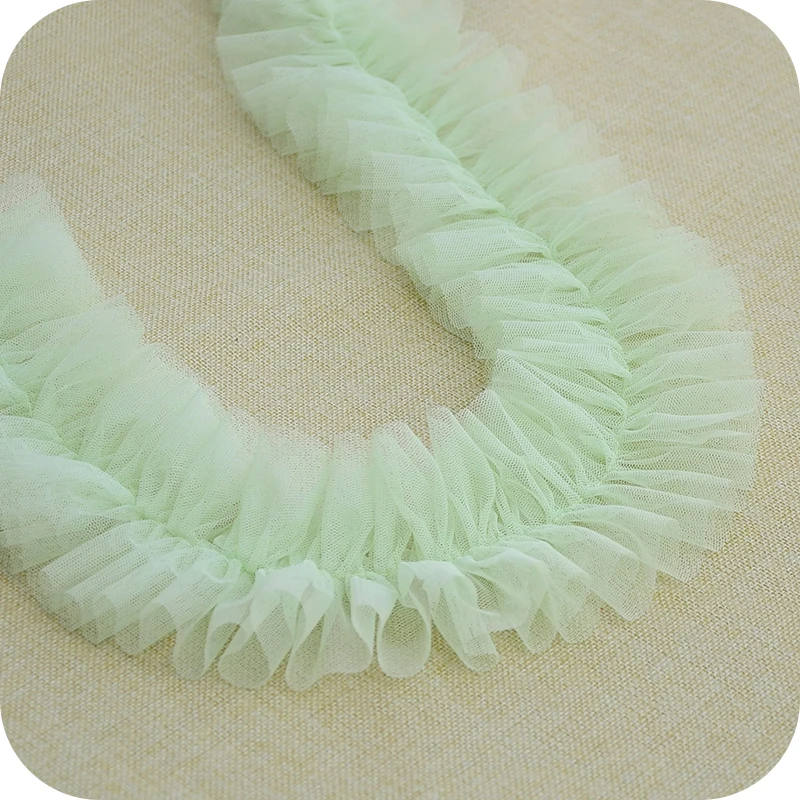 10 метров ручная работа кружевная отделка с оборками черный белый розовый