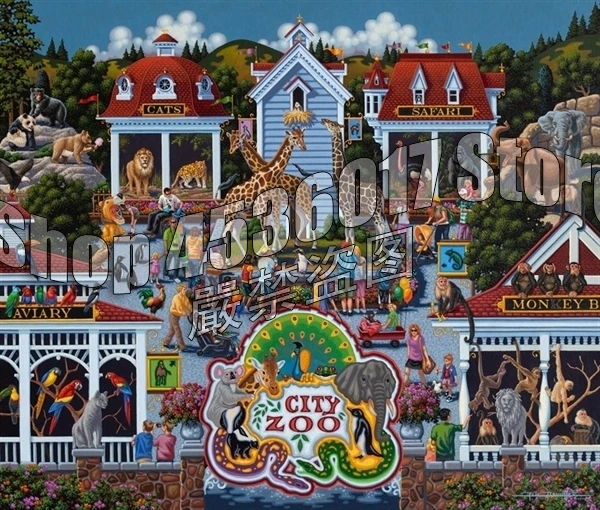 

5D «сделай сам»: день в зоопарке с вышивкой крестиком, Алмазная мозаика алмазов картина Стразы Рождественский Подарочный декоративный