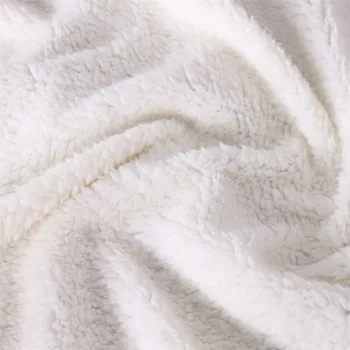Blessliving Customized Hooded Blanket for Adult Kids DIY Wrap Sherpa Blanket Print on Demand Wearable Blanket Custom Made Mantas 4