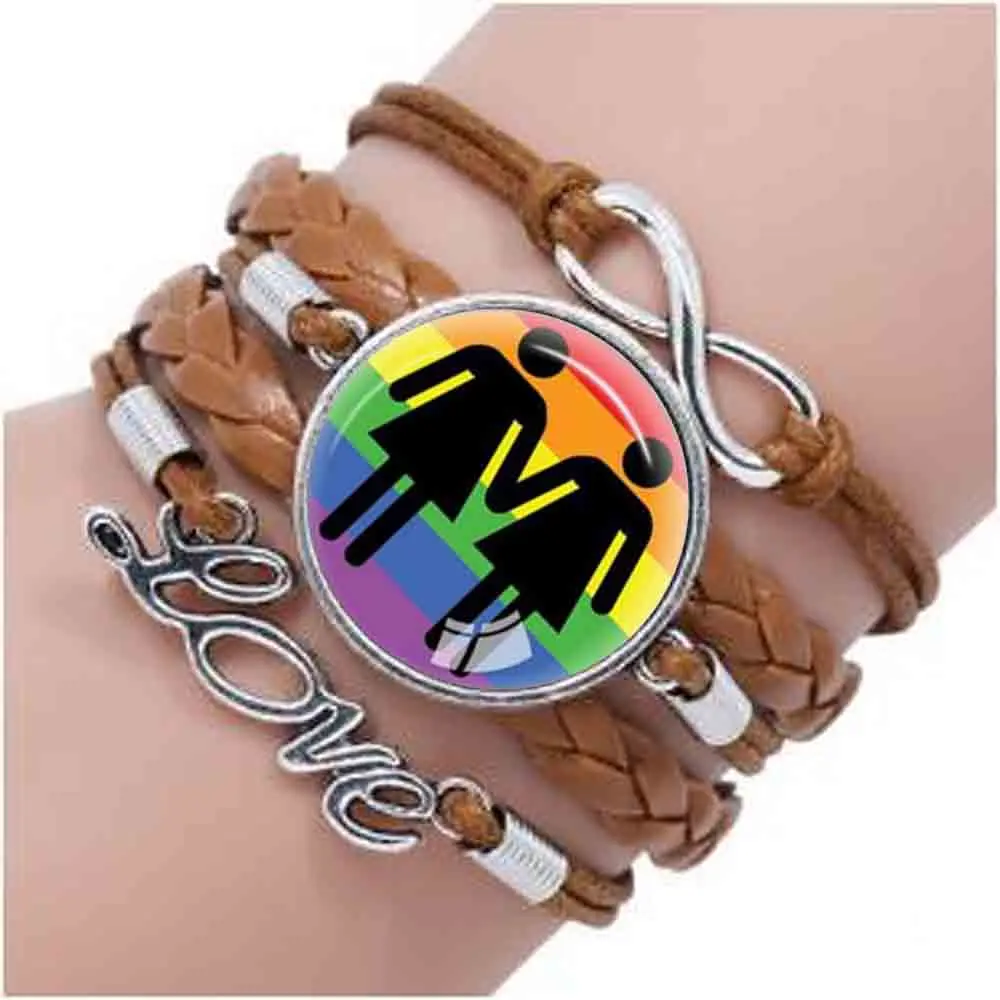 Гей-браслет с гордостью Ювелирное Украшение для ЛГБТ геев лесбиянок придес