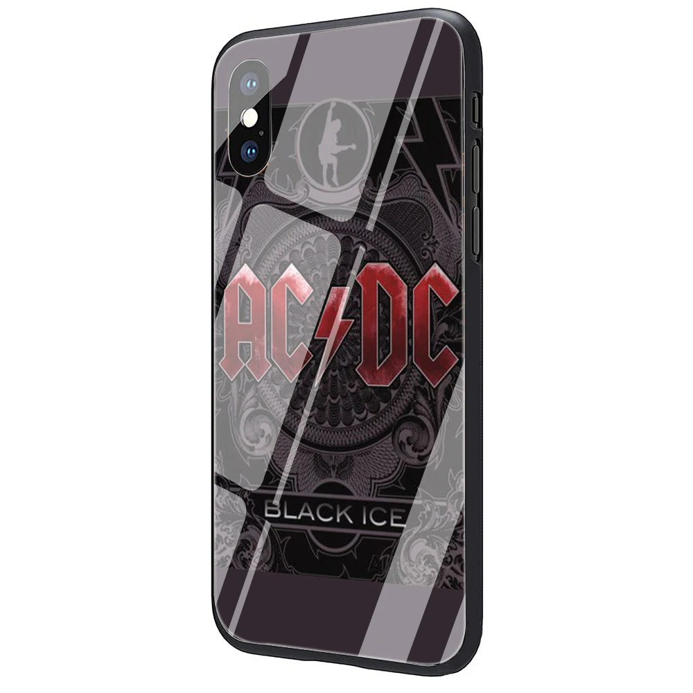 G12 Ac dc acdc чехол из закаленного стекла для телефона iPhone 5 5S 6 6S Plus 7 8 Plus X XS XR 11 Pro Max - Цвет: G12