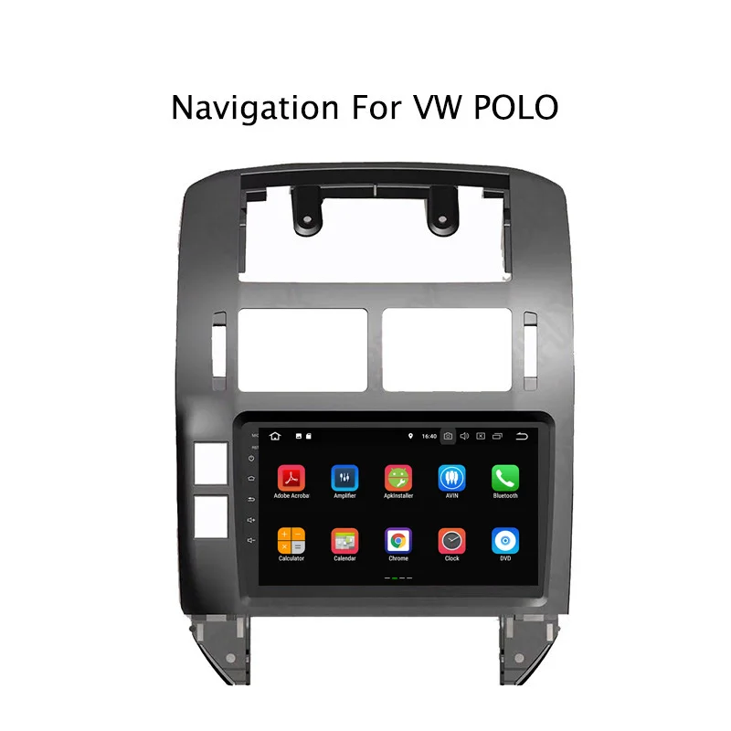 9 дюймов PX30 Android 0 автомобильный DVD мультимедийный плеер для VW Polo 2004 2010 gps навигация
