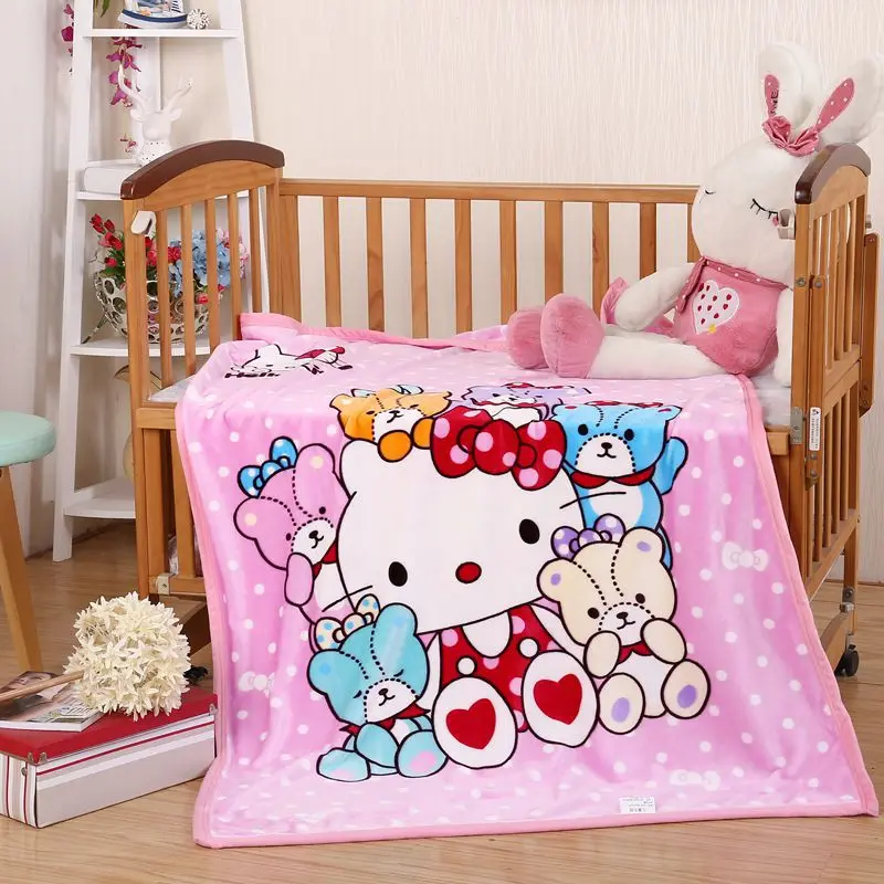 

New 2019 Newborn Blanket Sheet Coral Flannel Throw Infant Bedding Cartoon Blanket Bebe Receiving Blanket Bed Sheet Set 100x140cm