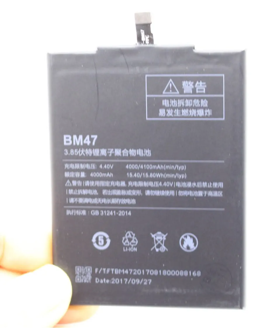 Ciszean 4000 мАч/15.4Wh BM47/BM 47 сменный литий-полимерный аккумулятор для Xiaomi Redmi Hongmi 3 3 S 3 S 4X3X3 Батарея