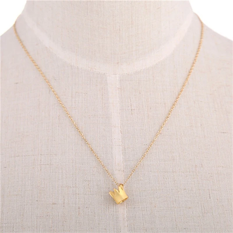 2016 Лидер продаж короны-подвески для ожерелья два цвета золотистый и серебристый