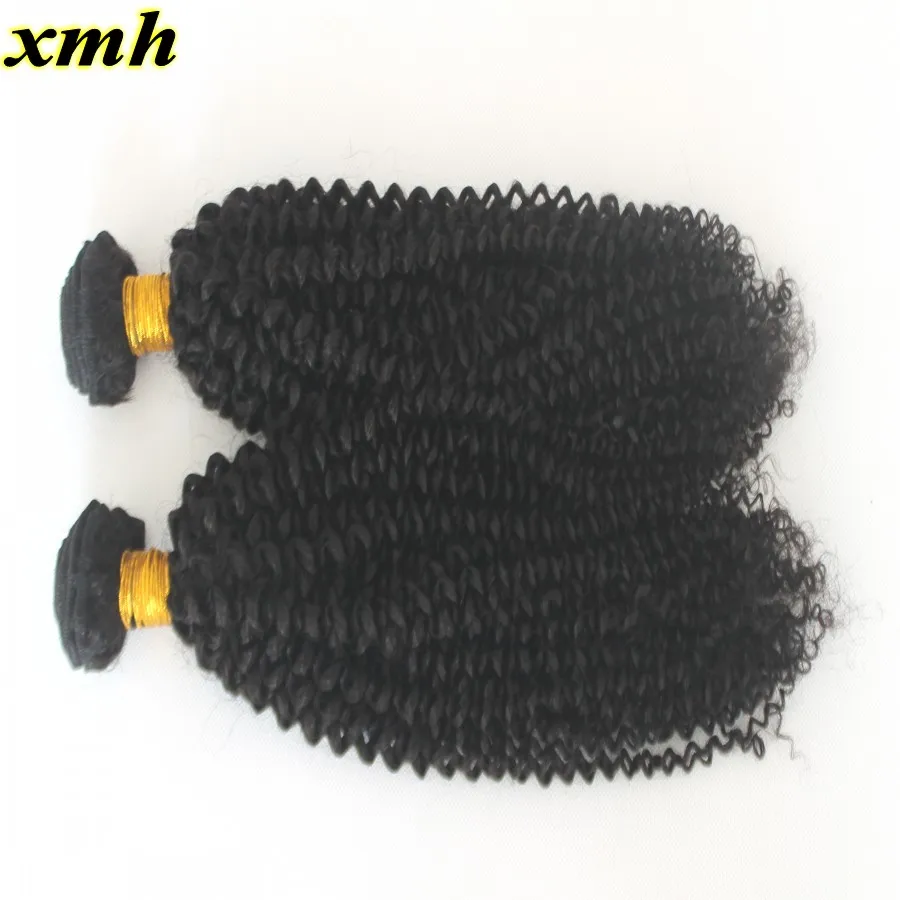 8А Необработанные Бразильского Виргинские Человеческих Волос Кудрявый Вьющиеся