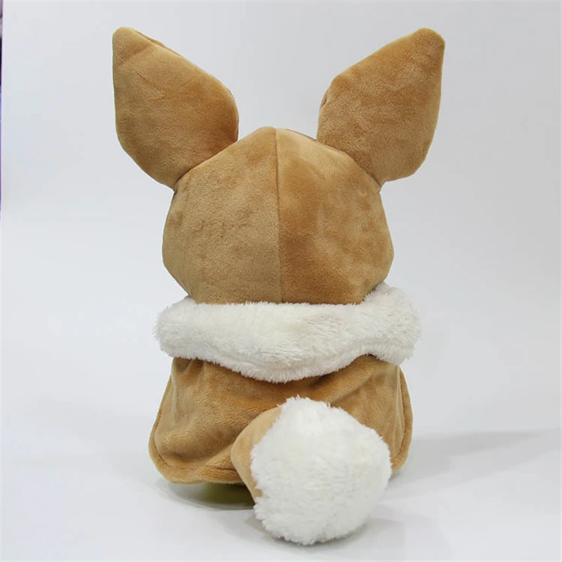 28 см карманные животные игрушки Пикачу Косплей Eevee плюшевые игрушки Gengar мягкие куклы Eevee с плащом Cos игрушка Пикачу Дети Рождественский подарок