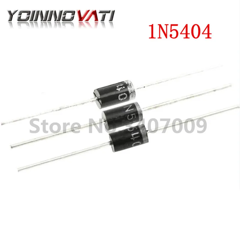20 шт. IN5404 3A 400V DO 27 1N5404 выпрямитель Vr/400V Io/3A T/R|Соединители| |