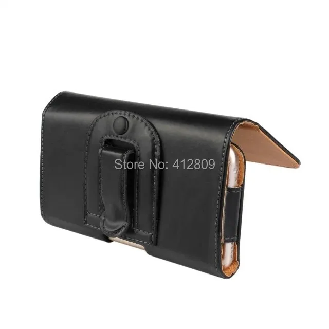 1PCS Fashion Black PU Leather Waist Holder Belt Clip Skin Pouch Cover Case for iPhone 6 6S Cellphone Bags Free | Мобильные телефоны