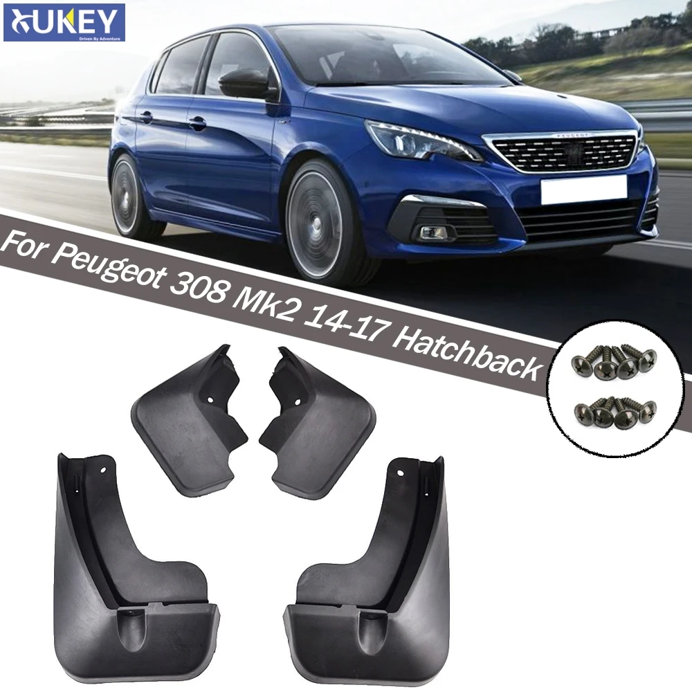 

Брызговики для хэтчбека Peugeot 308 Mk2, передние и задние