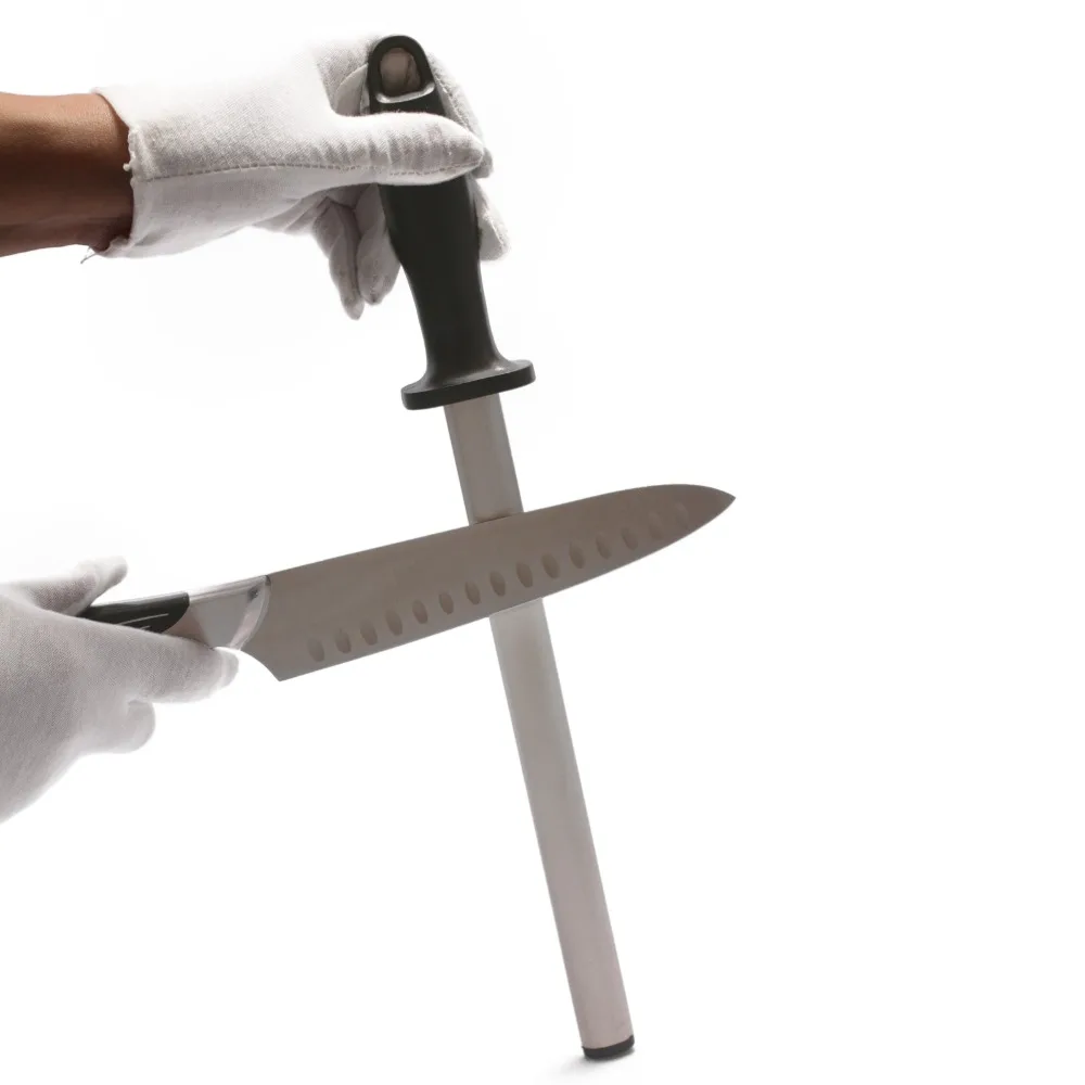 Алмазная точилка для кухонных ножей 10 дюймов стальная ресторанов