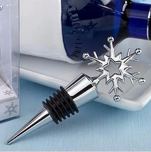 

Snowflake Bottle Stopper wedding favors guest gift for men