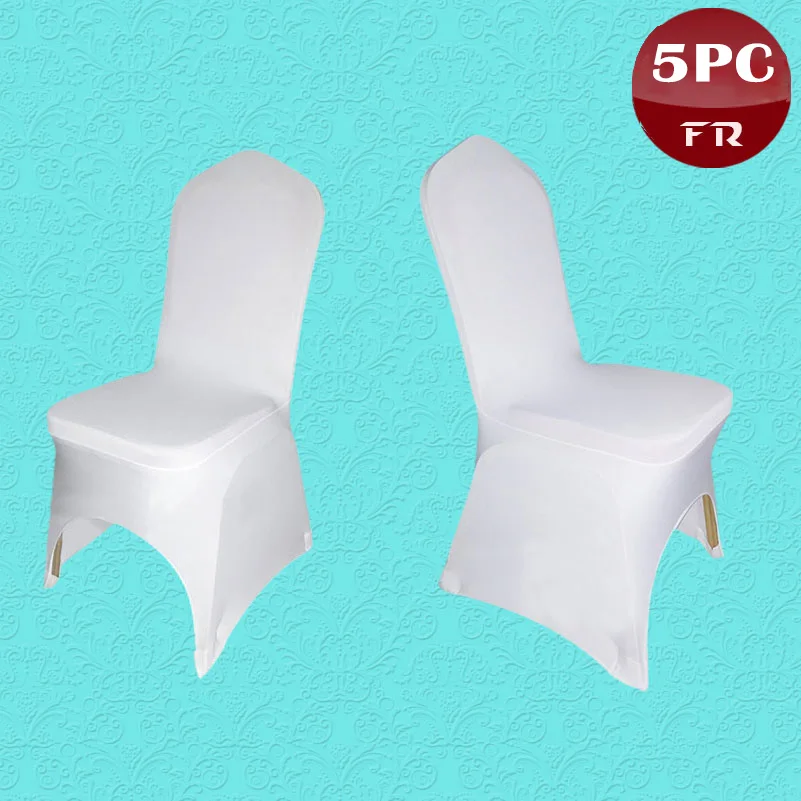 Эластичные универсальные чехлы для стульев из спандекса 5 шт.|chair covers for weddings|spandex