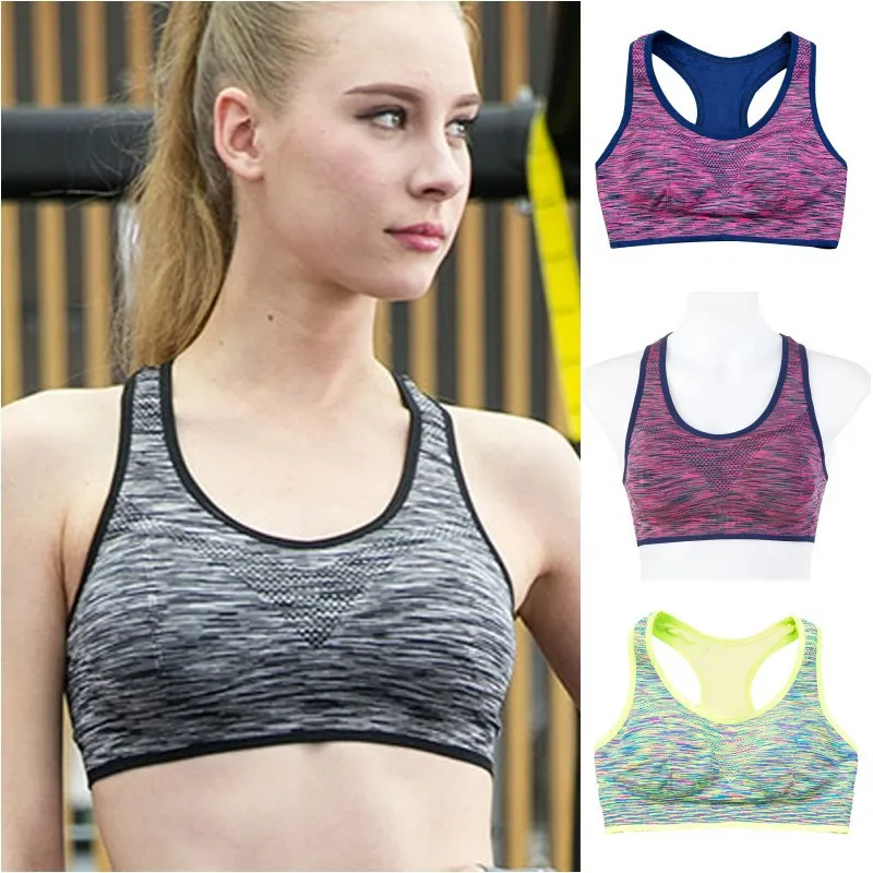 Новинка 2017 Женский спортивный жилет Быстросохнущий дышащий бюстгальтер для йоги