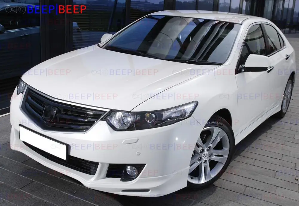 Аэродинамическая накладка чехол для Honda Accord 8 2008-2011 на передний бампер ABS пластик