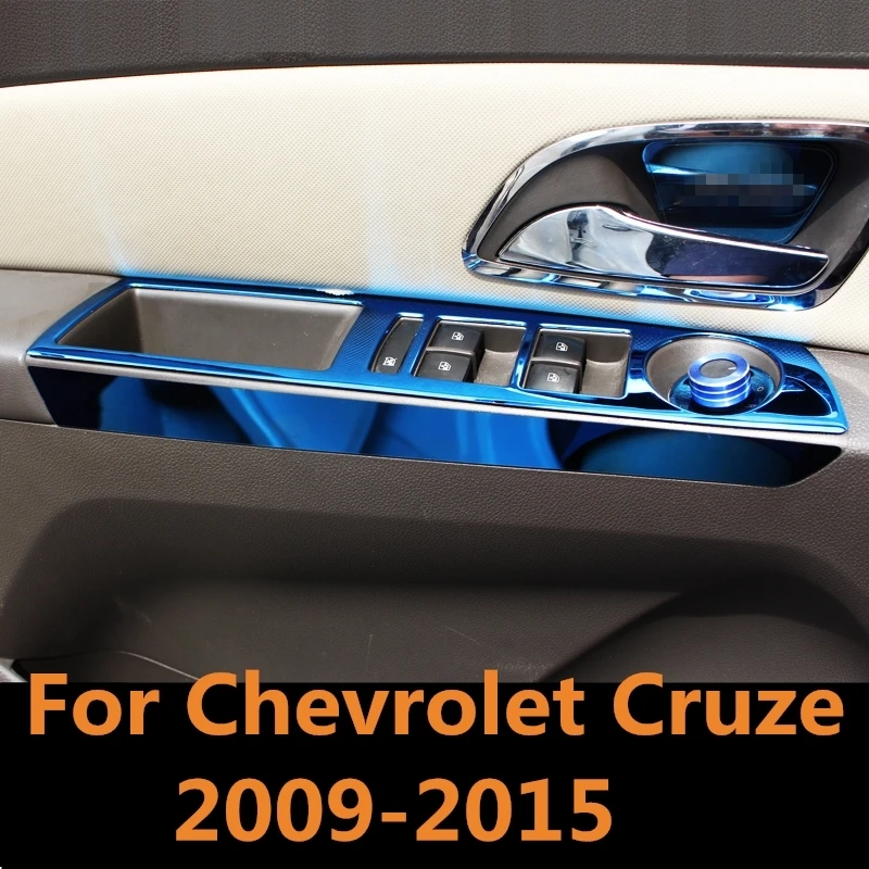 Защитные стекла для Chevrolet Cruze 2009 2015 панели управления окон защита переключателя
