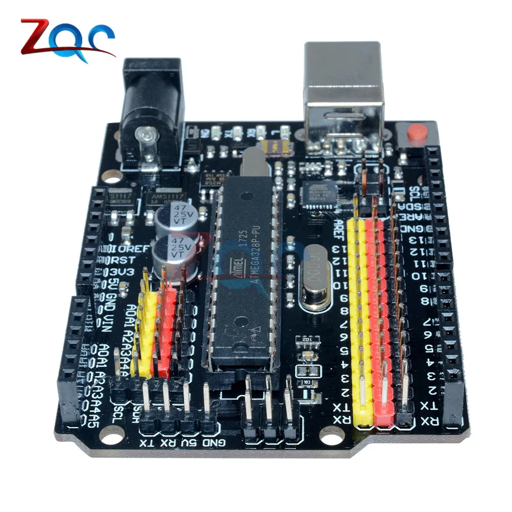 Для Arduino совместимый UNO R3 плюс датчик ввода/вывода щит Atmega328P Atmega16U2 расширение многофункциональная макетная плата один