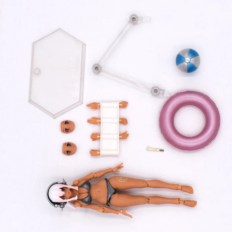 Японские пикантные аниме Рисунок Figma EX-023 анимации Супер Sonico Плавание загорелые Girl ПВХ фигурку Смола Коллекция