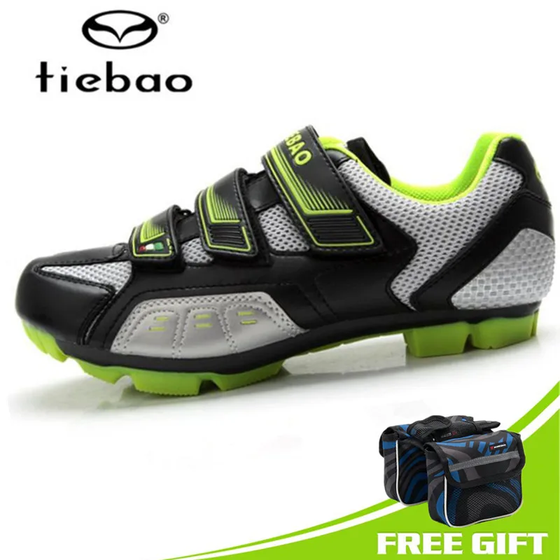B943 Gray Tiebao велосипедная обувь для мужчин Sapatilha Ciclismo Mtb chaussure vtt, обувь для велосипеда, самоблокирующаяся спортивная обувь для горного велосипеда - Цвет: B943 Gray