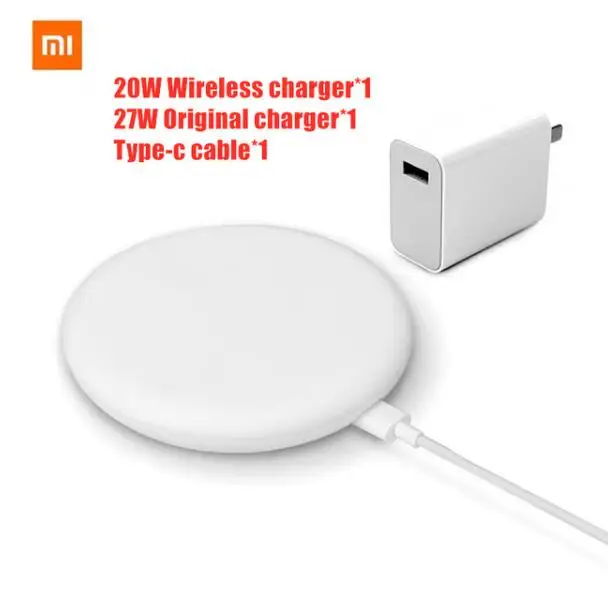 Xiao mi Беспроводное зарядное устройство mi 9 20 Вт Max для mi 9(20 Вт) mi X 2 S/3(10 Вт) Qi EPP совместимый мобильный телефон(5 Вт) несколько безопасный