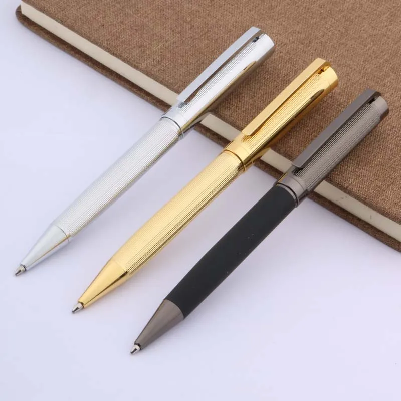Металлическая шариковая ручка для офиса отеля школы золотого и серебряного