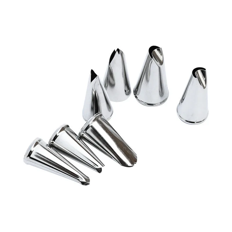 7 шт./компл. инструменты для украшения торта в виде листьев из нержавеющей стали