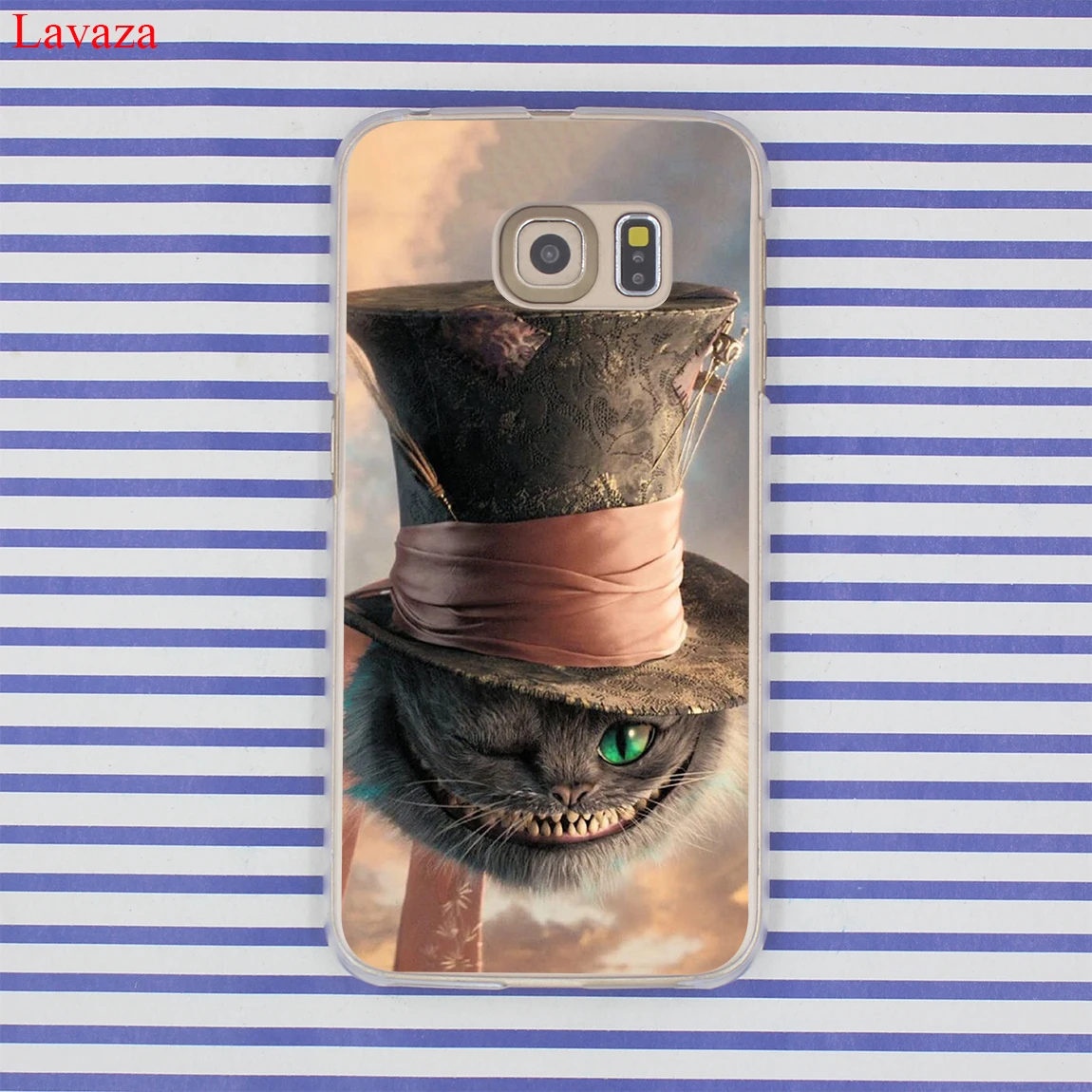 Чехол для телефона Alice in Wonderland с Чеширским котом Samsung Galaxy S20 Ultra S10E S10 Lite S6 S7 Edge S8 S9 Plus