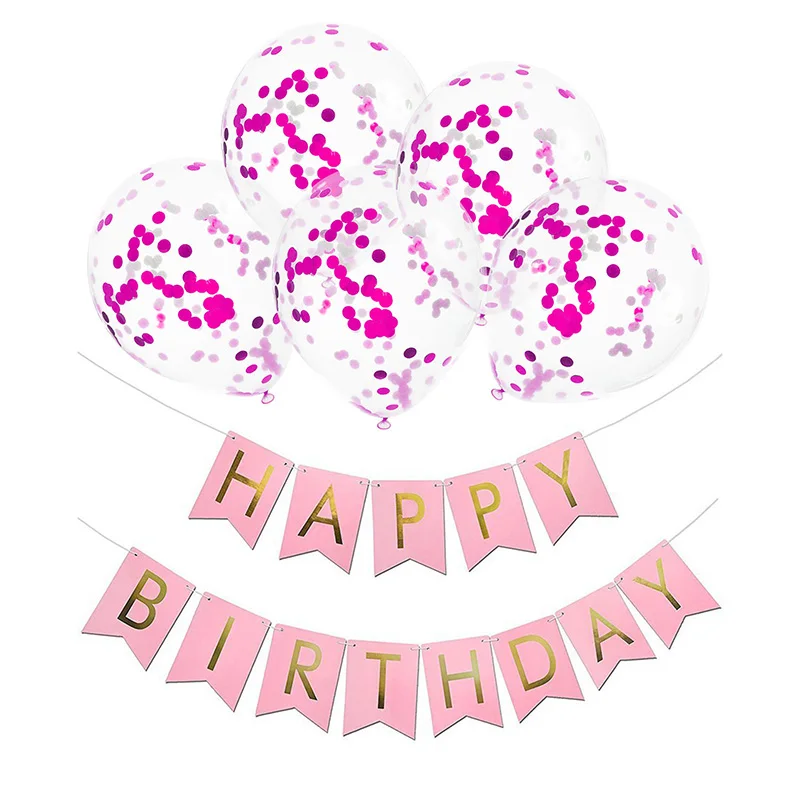 25 шт./компл. розовый/синий латексные конфетти воздушные шары воздушный шар из