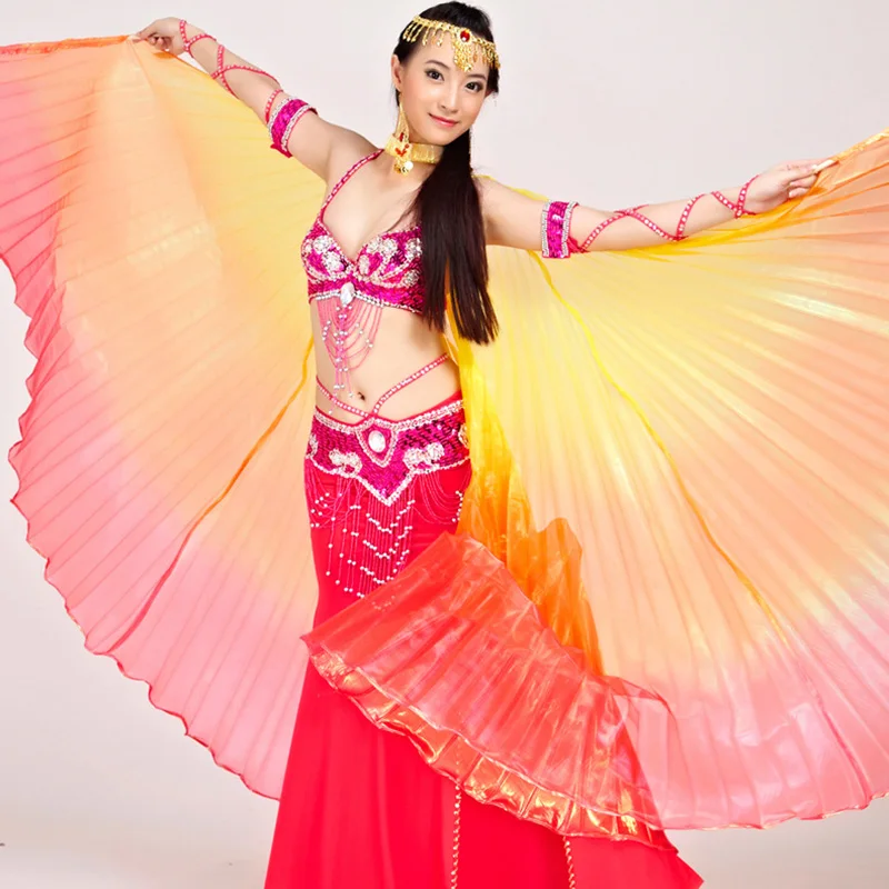 Large Belly Oriental Eastern Egypt Dance Butterfly Isis Angel Wings for Women Bellydance Dancing Costumes Accessories Close Back |
