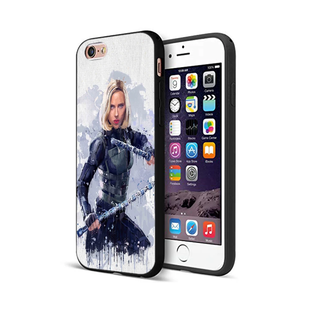 12791 Черный ТПУ чехол для iphone 5 5S se 6 6s 7 8 plus x 10 XR XS MAX силиконовый чехол Marvel мстители капитан Железный человек танос - Цвет: 12791