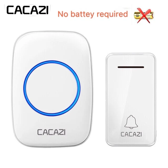 Водонепроницаемый автономный беспроводной дверной звонок CACAZI FA10 200 м