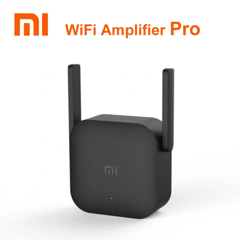 Xiaomi Mi усилитель Wi-Fi Pro 300Mbps Amplificador повторитель сигнала крышка расширитель Roteador беспроводной маршрутизатор Repetidor - Цвет: Black
