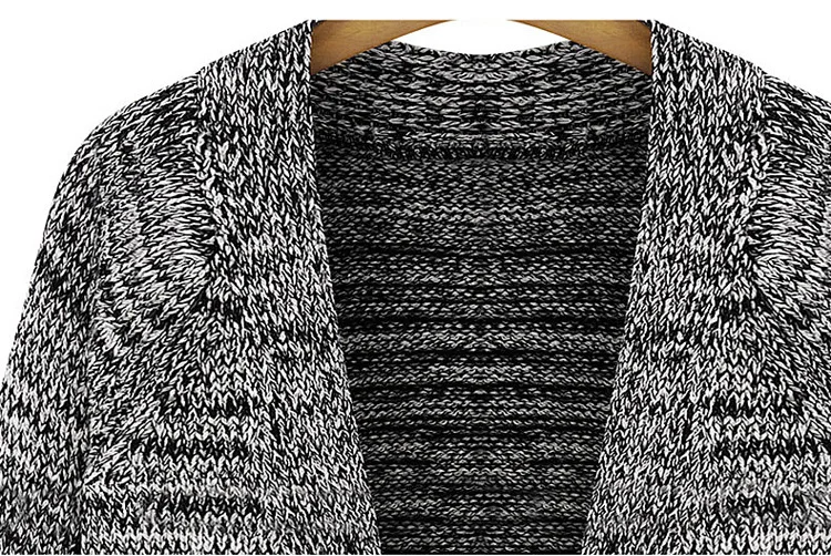 2018 Women Fashion Thick Single Breasted Big Pockets Knit Sweater Retro Long Sleeve Autumn Winter Cardigan Coat |