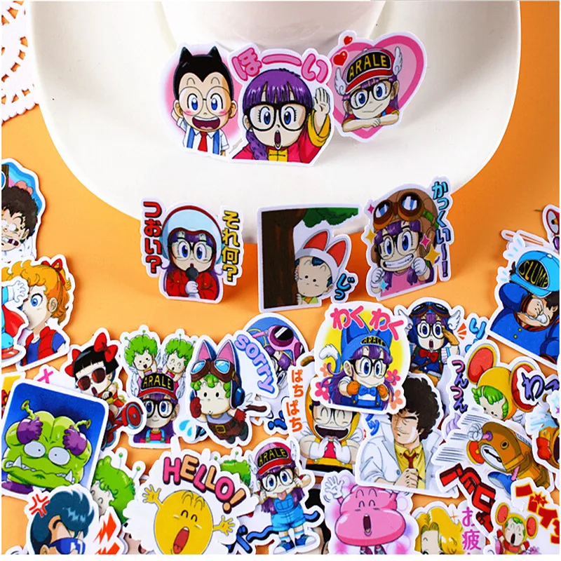39 шт kawaii креативные милые самодельные Dr. Slump/Alrale наклейки для скрапбукинга