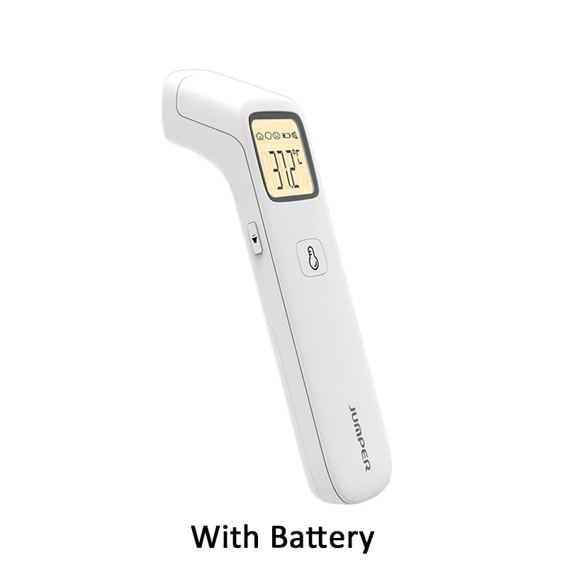 With battery Мультифункциональный цифровой термометр для детей и взрослых, инфракрасный термометр для лба и тела, бесконтактный прибор для измерения температуры - Цвет: With battery