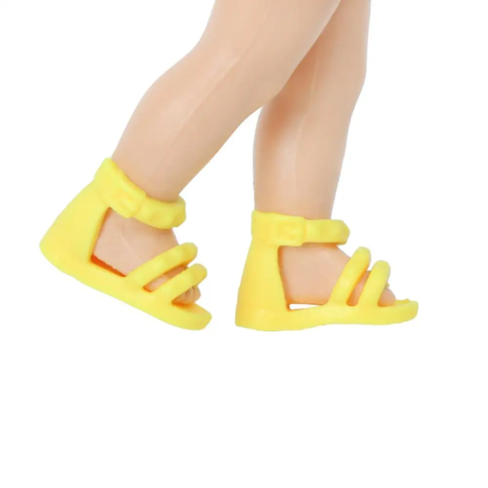 5 пар случайных разноцветных мини обуви милые сандалии в смешанном стиле туфли на