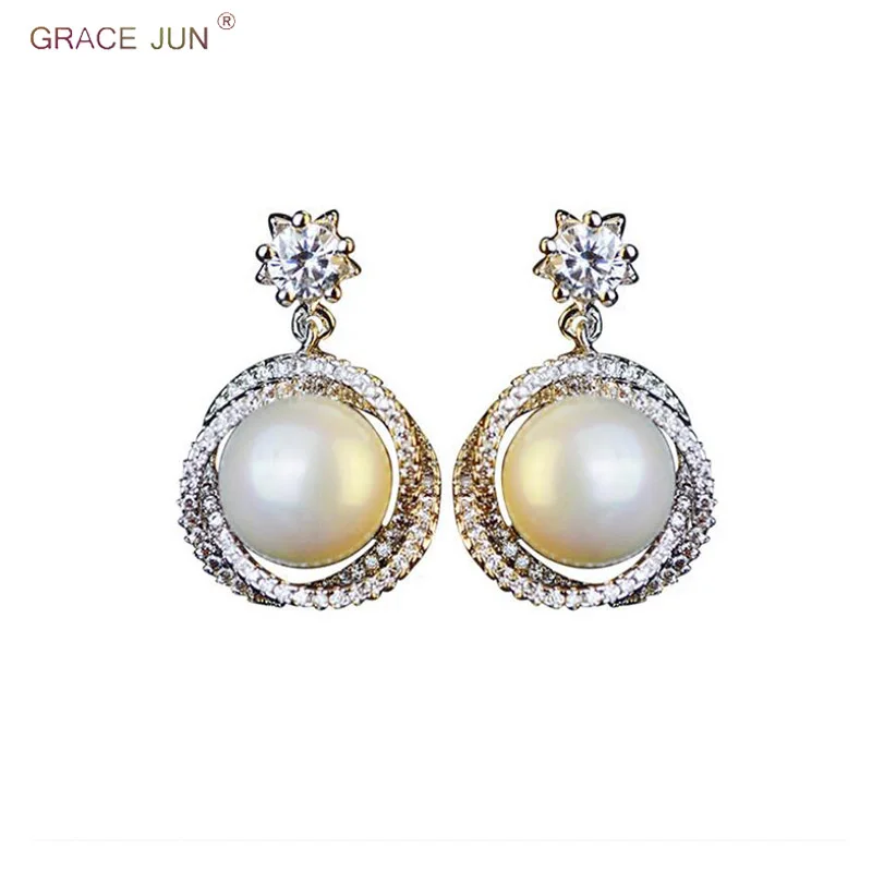 Высокое качество инкрустация AAA кубический циркон жемчуг геометрическая форма