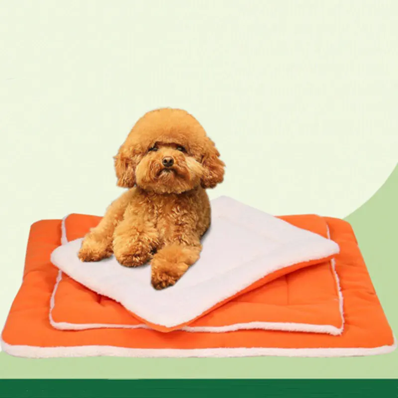 Многоцветный Теплый Мягкий Новый Кровать Собаки Шерсть Домашних Животных