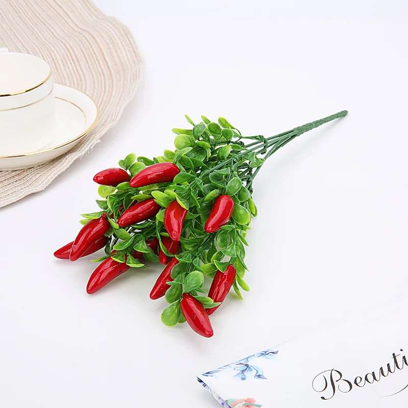 Искусственные вишни Чили фрукты Plantas бонсай Frutas дерево роща искусственные растения мини дерево