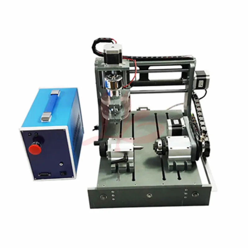 4 осевой мини станок с ЧПУ 3020 300 Вт шпиндель 2 в 1 USB и параллельный порт cnc режущий