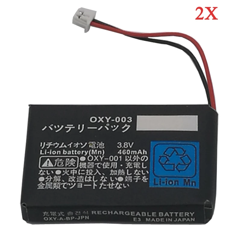 2 шт./лот 3 8 V 460mAh аккумуляторная батарея для Nintendo GBM игровой микро