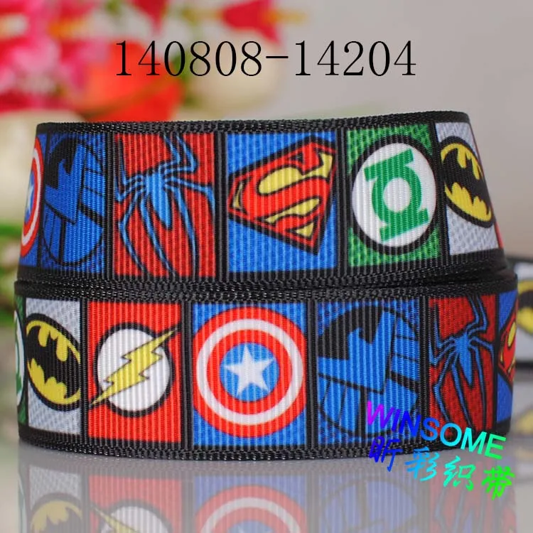 Лента мстителя с рисунком из мультфильма 10 ярдов разные размеры|Ленты для шитья| |