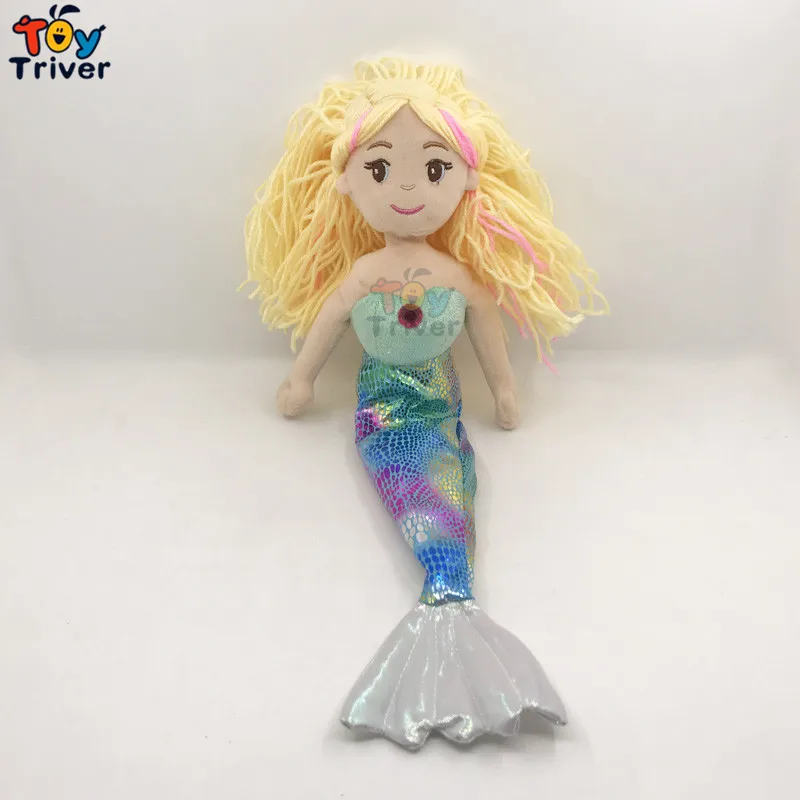 Kawaii маленькая русалочка плюшевая игрушка мягкий океан животное кукла подвески