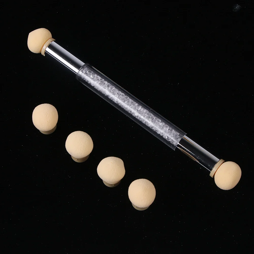 Набор с 4 сменными губчатыми насадками для нейл-арта градиентная кисть ручка