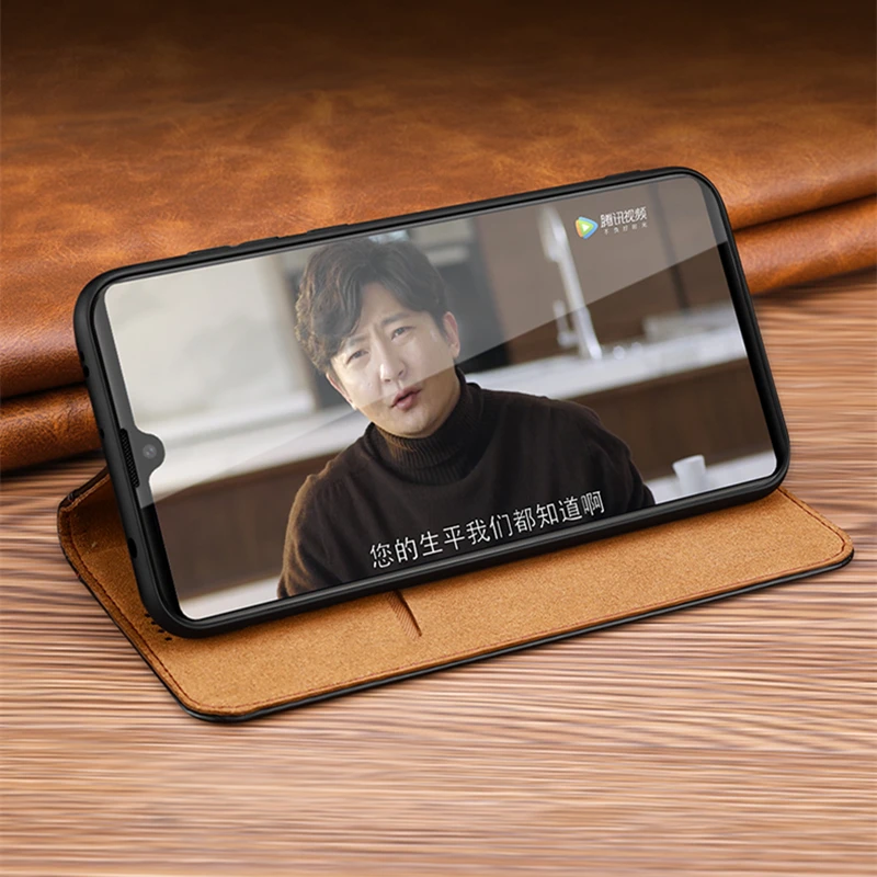 Чехол-книжка из натуральной кожи с подставкой для Huawei P30 Pro Mate 20 20X - купить по